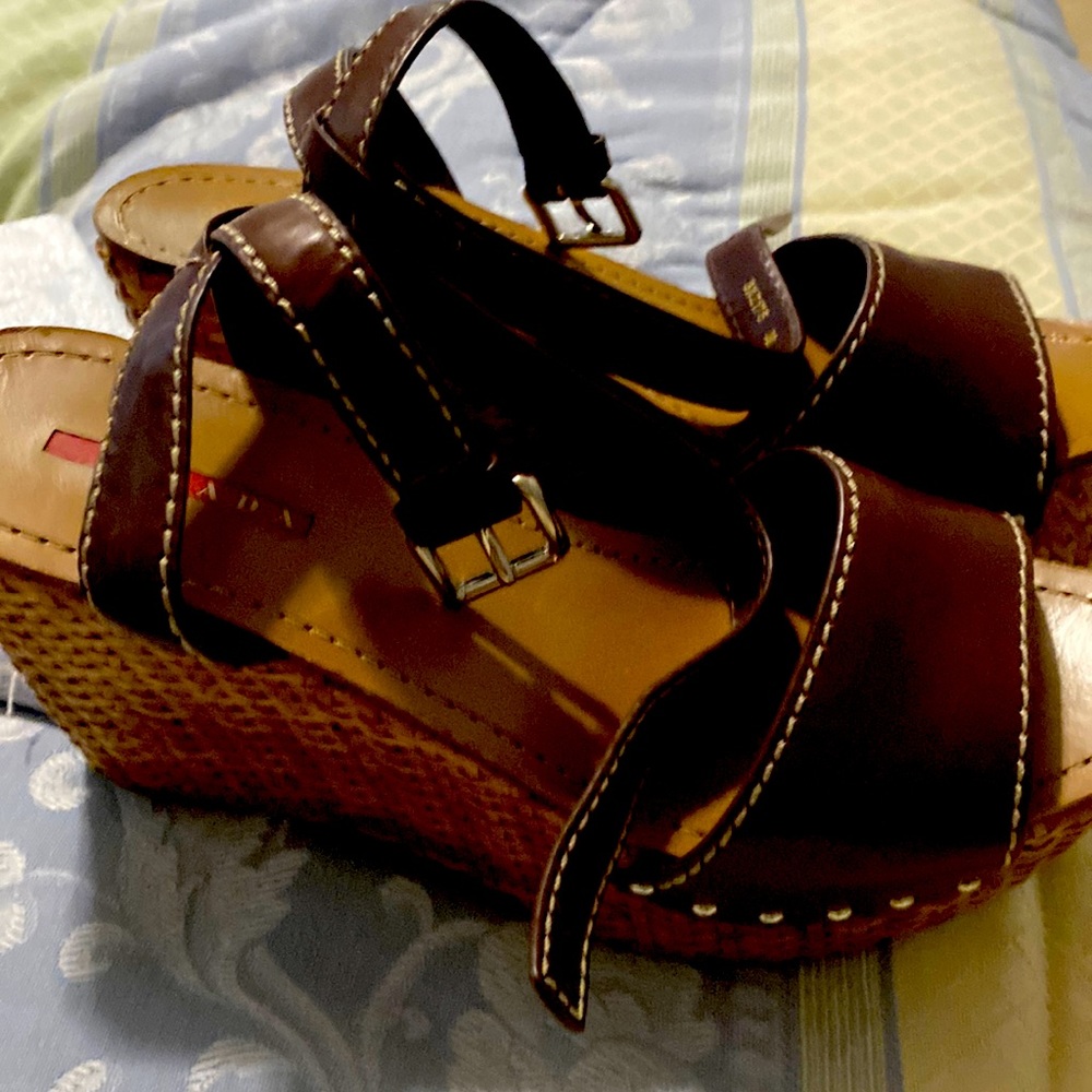 PRADA sandals brown